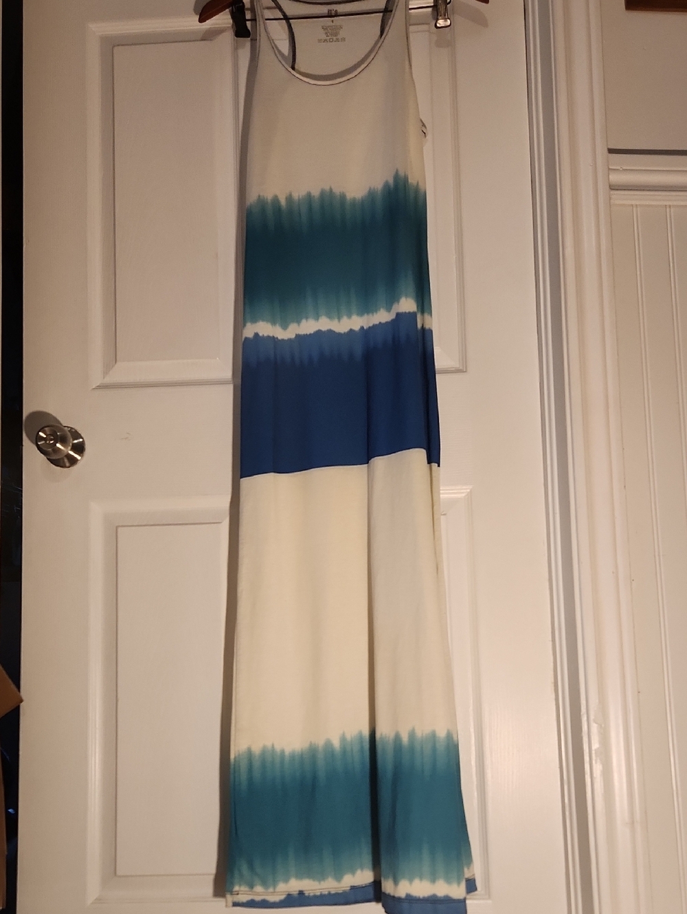 it's Sleeveless Blue Ombre Maxi Dress Sz SM